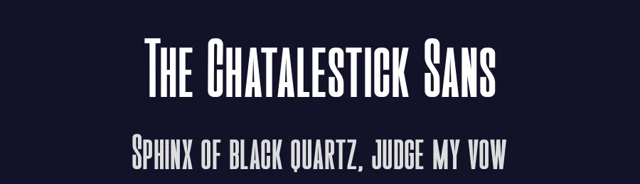 The Chatalestick Sans by Almarkhatype — Sans Serif Font — thumbnail 2
