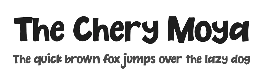 The Chery Moya by ReyreyBlue — Decorative Font