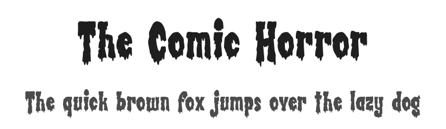 The Comic Horror