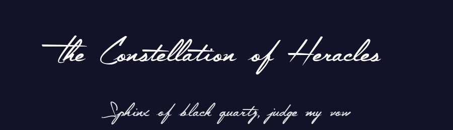 The Constellation of Heracles by Maelle.K | Thomas Boucherie — Script Handwritten Font — thumbnail 2