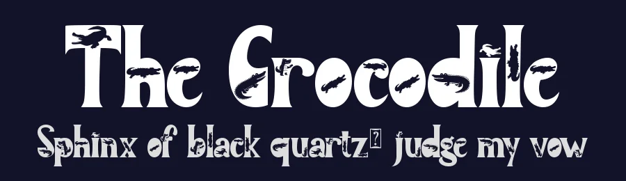The Crocodile by Yoga Letter — Decorative Font — thumbnail 2