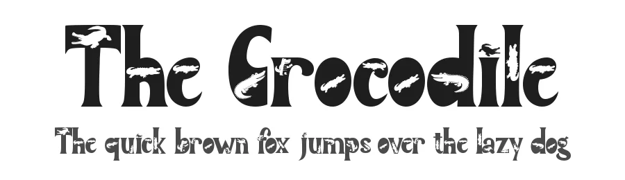 The Crocodile by Yoga Letter — Decorative Font