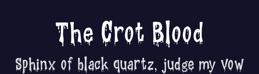 The Crot Blood by Alit Design — Decorative Font — thumbnail 2