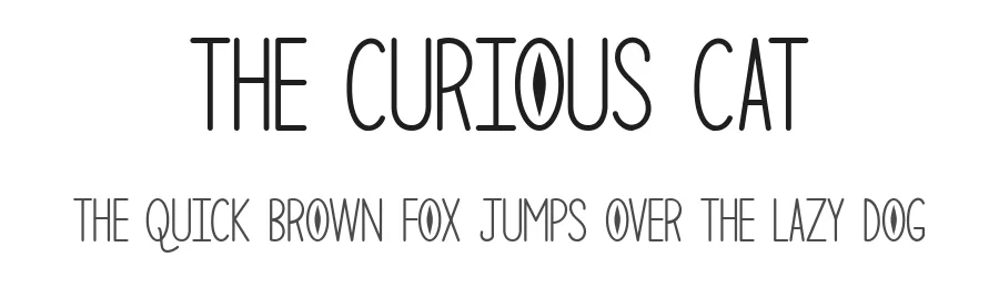 The Curious Cat by Misti's Fonts — Decorative Font