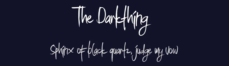 The Darkthing by RaffaSyad Studio — Decorative Font — thumbnail 2
