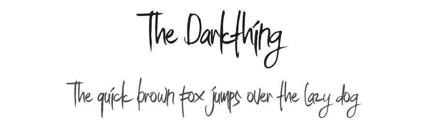 The Darkthing by RaffaSyad Studio — Decorative Font