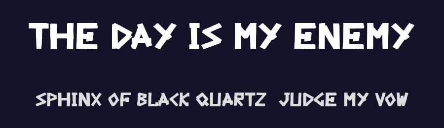 The Day Is My Enemy by 28fonts — Decorative Font — thumbnail 2