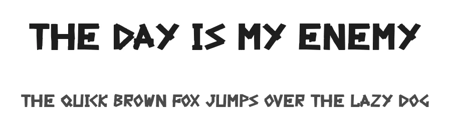 The Day Is My Enemy by 28fonts — Decorative Font