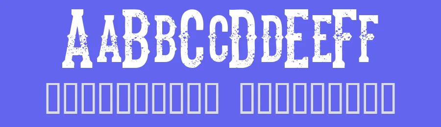 The Dead Saloon by Fontmonger — Decorative Font — thumbnail 3