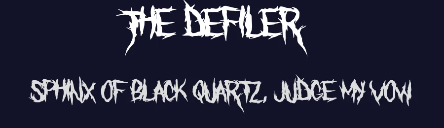 The Defiler by Fontmonger — Decorative Font — thumbnail 2