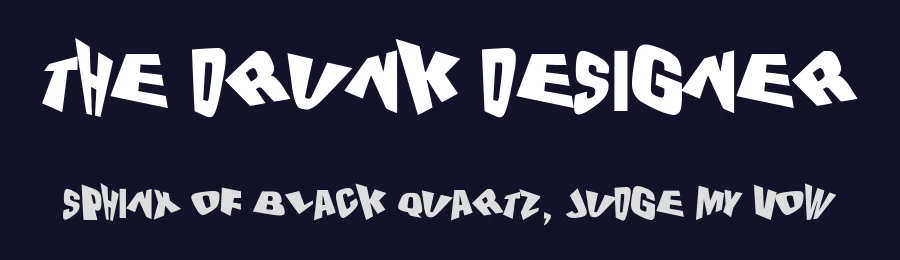 The Drunk Designer by Woodcutter — Decorative Font — thumbnail 2