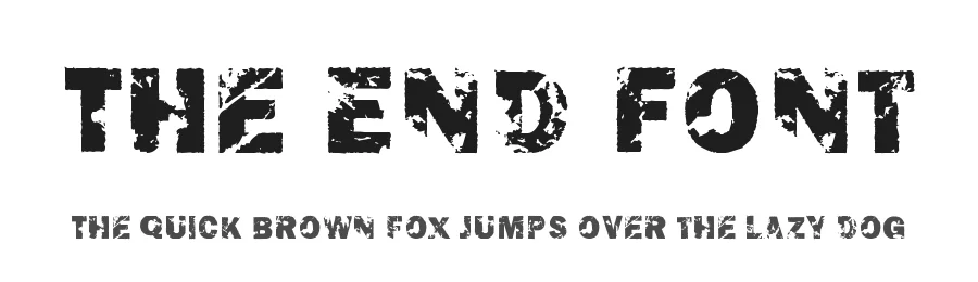 The End Font