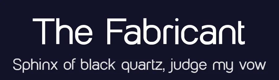 The Fabricant by UI Creative — Sans Serif Font — thumbnail 2