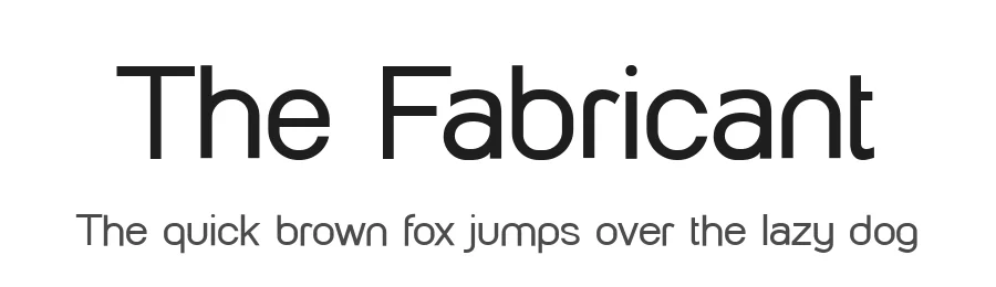 The Fabricant by UI Creative — Sans Serif Font