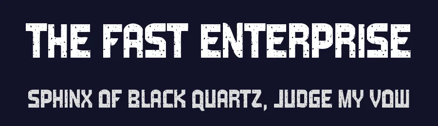 The Fast Enterprise by Woodcutter — Decorative Font — thumbnail 2