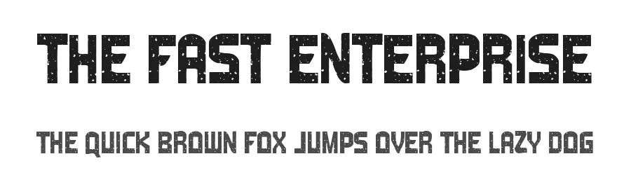 The Fast Enterprise by Woodcutter — Decorative Font