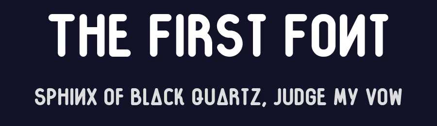 The First Font by Sven Pels — Sans Serif Font — thumbnail 2
