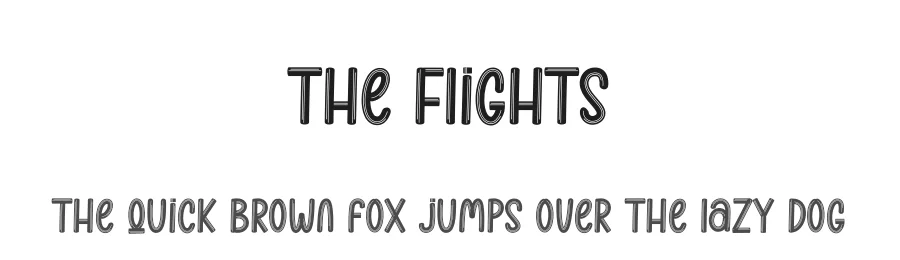 The Flights by Scratchones — Decorative Font