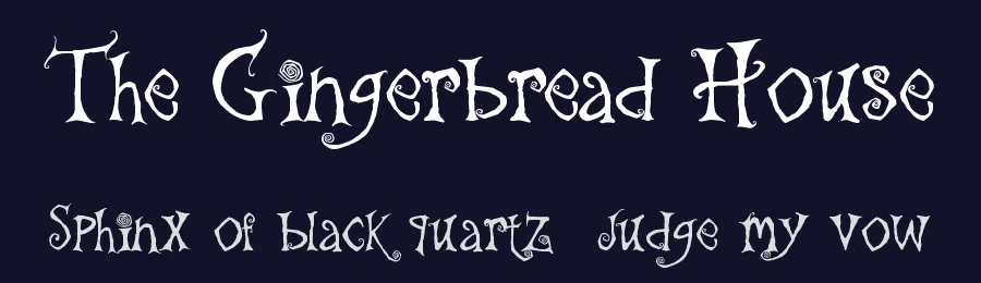 The Gingerbread House by Christopher Hansen — Decorative Font — thumbnail 2