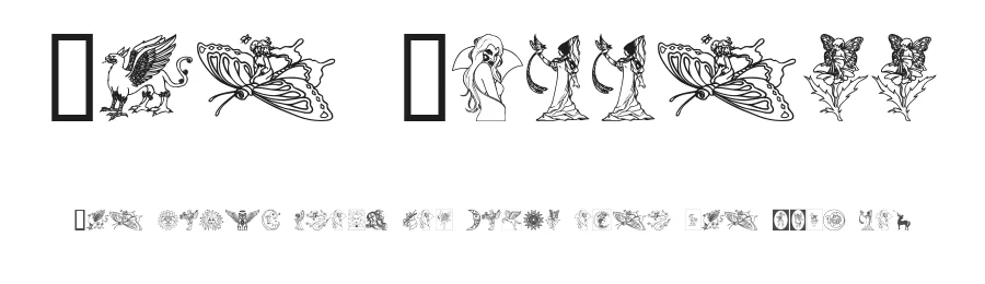 The Goddess by House of Lime — Dingbats Font