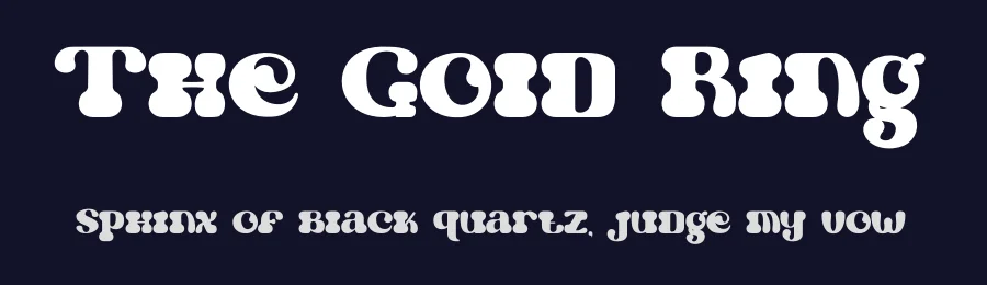 The Gold Ring by PutraCetol Studio — Decorative Font — thumbnail 2