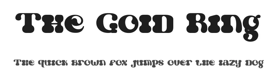The Gold Ring by PutraCetol Studio — Decorative Font