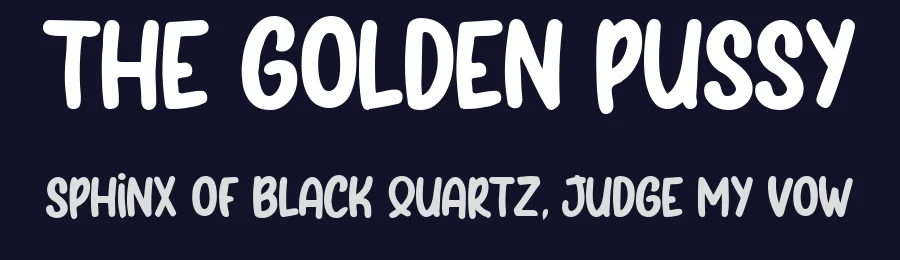 The Golden Pussy by Octotype  | Thomas Boucherie — Decorative Font — thumbnail 2