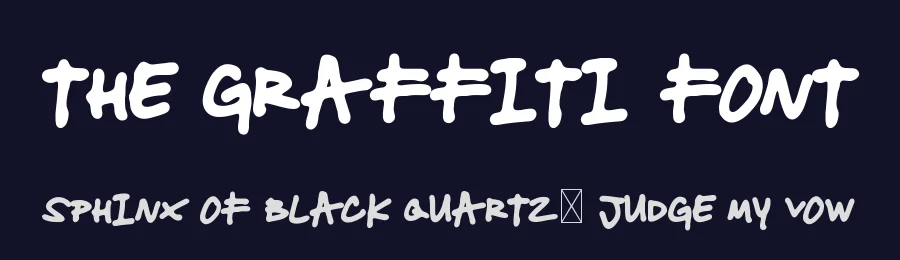 The Graffiti Font by Sven Pels — Script Handwritten Font — thumbnail 2