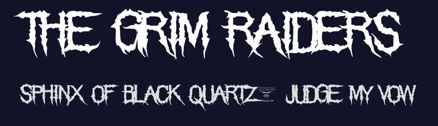 The Grim Raiders by Fontmonger — Decorative Font — thumbnail 2