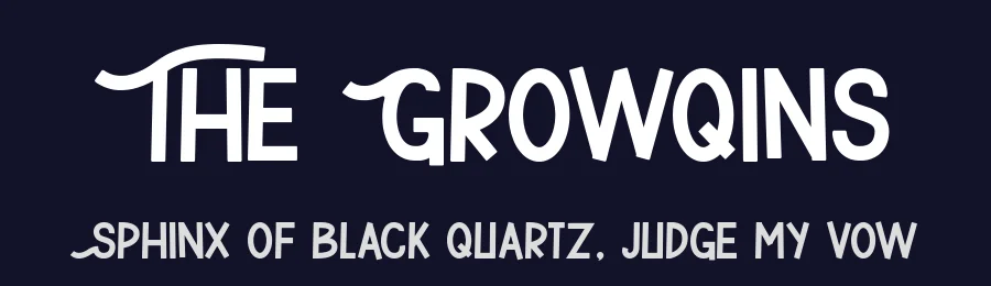 The Growqins by Rhidtype — Decorative Font — thumbnail 2