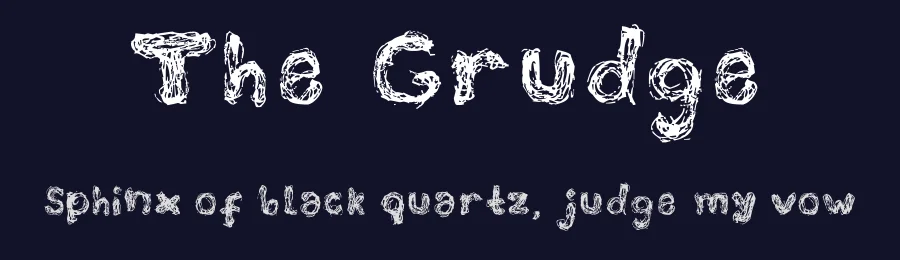 The Grudge by Jacqueline  Diaz — Script Handwritten Font — thumbnail 2