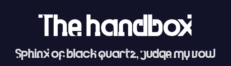 The handbox by Sastra Ferdian — Decorative Font — thumbnail 2