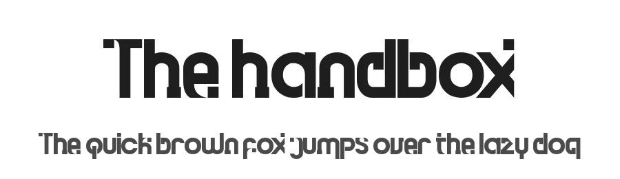 The handbox by Sastra Ferdian — Decorative Font
