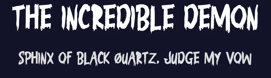The Incredible Demon by Octotype  | Thomas Boucherie — Decorative Font — thumbnail 2