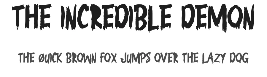 The Incredible Demon by Octotype  | Thomas Boucherie — Decorative Font