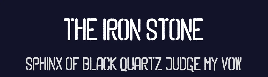 The Iron Stone by Typegenic Studio — Decorative Font — thumbnail 2
