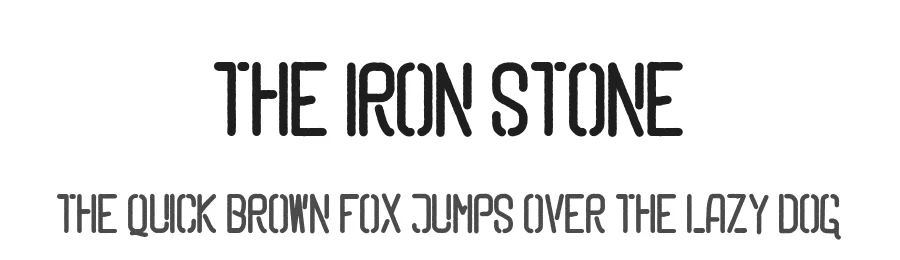The Iron Stone by Typegenic Studio — Decorative Font