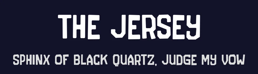 The Jersey by Alexa — Decorative Font — thumbnail 2
