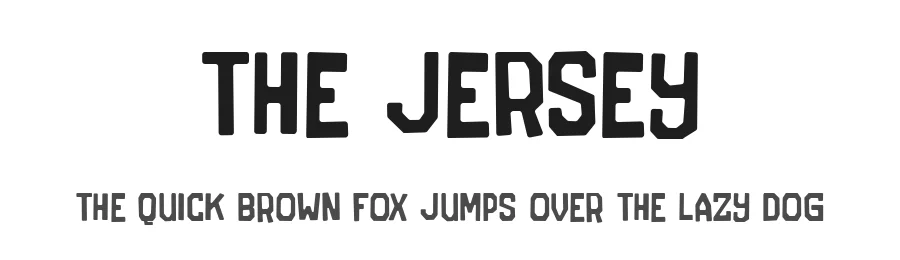 The Jersey by Alexa — Decorative Font