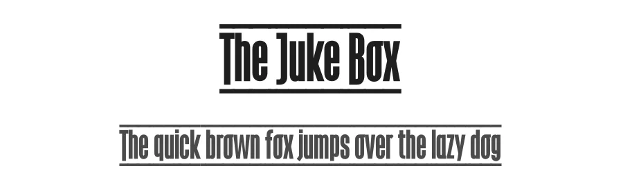 The Juke Box by deFharo — Decorative Font