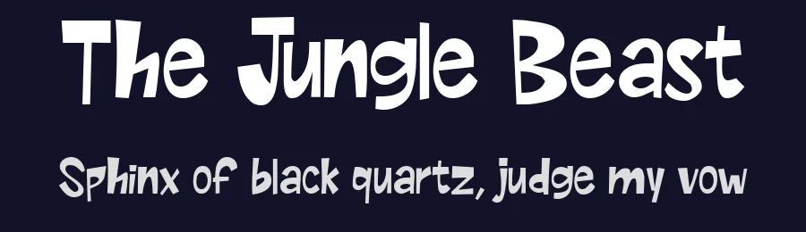 The Jungle Beast by BlackFridayFont FMF — Decorative Font — thumbnail 2