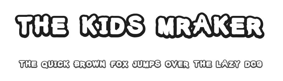 The Kids Mraker by ipassas design — Decorative Font
