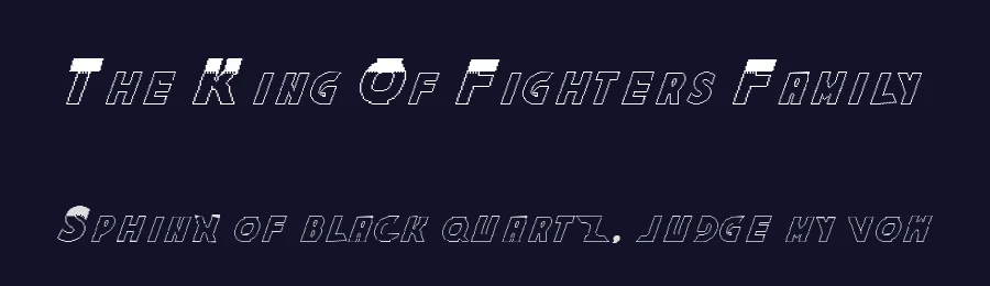 The King Of Fighters Family by Minea Nunes — Display Font — thumbnail 2