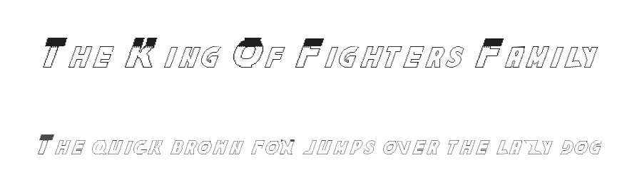 The King Of Fighters Family by Minea Nunes — Display Font