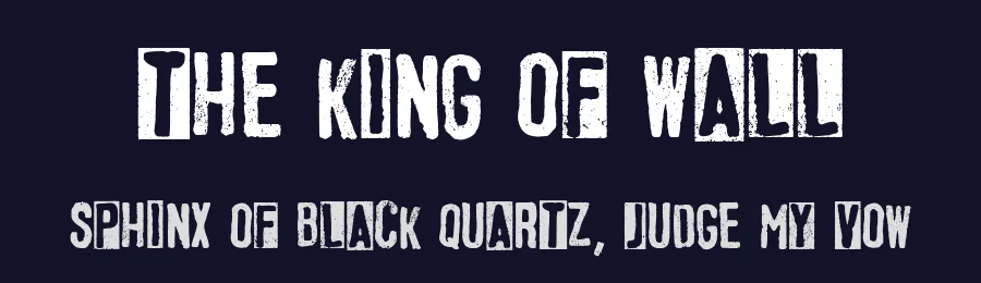 The King Of Wall by Woodcutter — Decorative Font — thumbnail 2