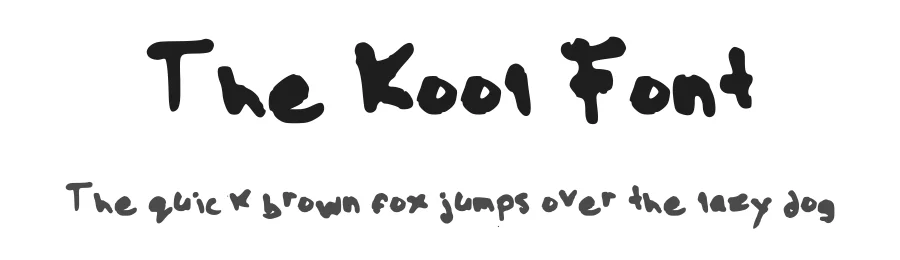 The Kool Font