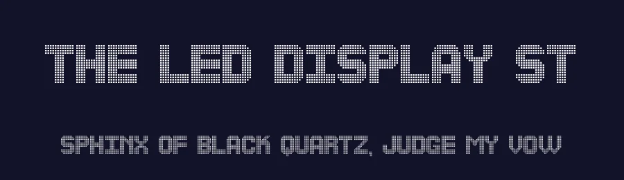 The Led Display St by Southype — Display Font — thumbnail 2