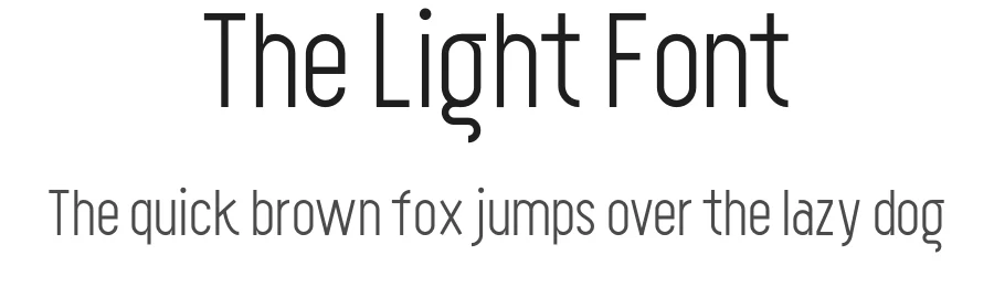 The Light Font