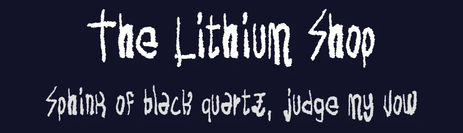 The Lithium Shop by Woodcutter — Decorative Font — thumbnail 2