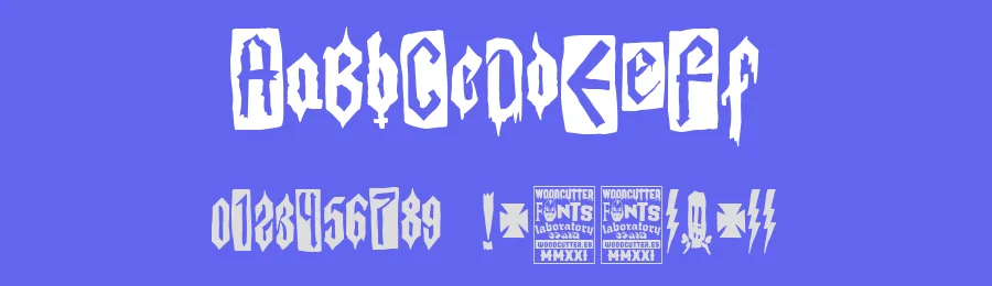 The Lord Of Punk by Woodcutter — Decorative Font — thumbnail 3